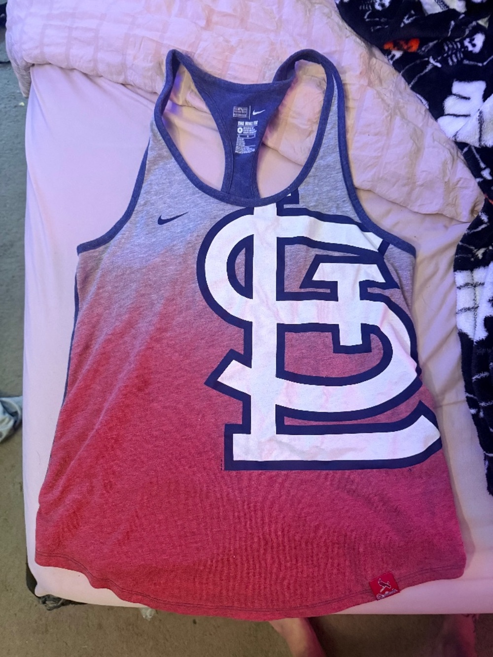 Nike MLB St. Louis Cardinals Ombre Tri-Blend Tank Top Medium